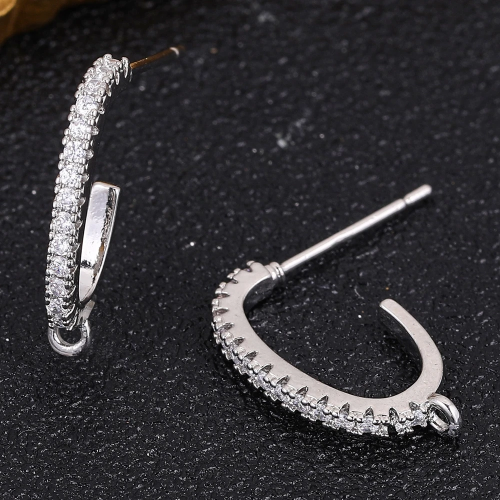 Juya 수제 기본 이어와이어 패스너, Shvenzy 귀걸이 후크 액세서리, DIY 18K 금 실버 도금 귀걸이 제작