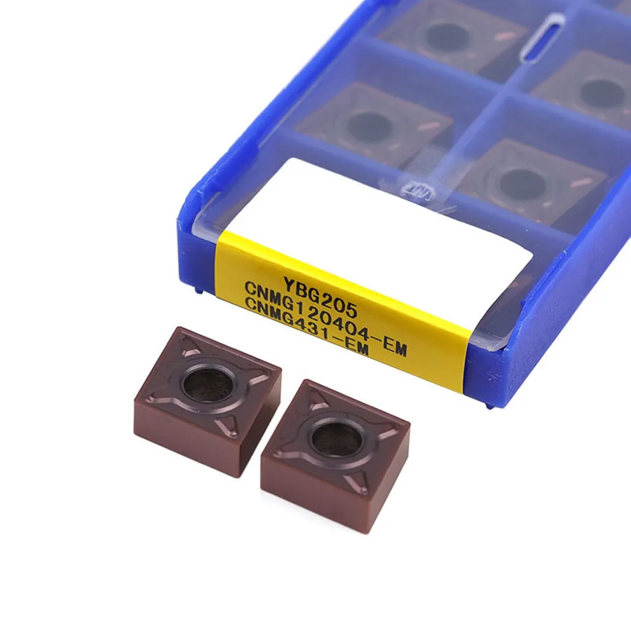 

CNMG120404-EM CNMG120408-EM YBG205 CNC Metal Lathe Tools Turning Insert High-quality Carbide Blades,Stainless Steel Turning Tool