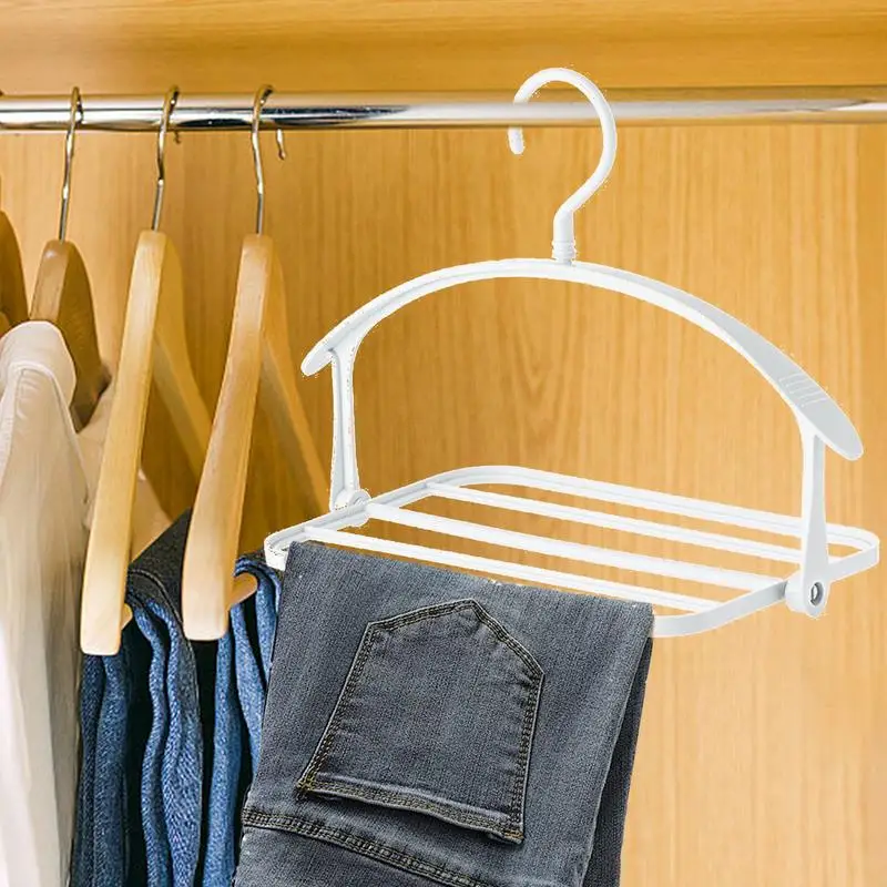 

Pants Organizer For Closet Rotating Folding Skirt Organizer Non-slip Rotating Closet Hanger Multiple Velvet Hanger Closet Organi