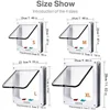 Cat Flap Door with 4 Way Security Lock ABS Plastic Gate Puppy Kitten Safety In/out Dog Cat Flap Door Kit Small Pet Supplies 2