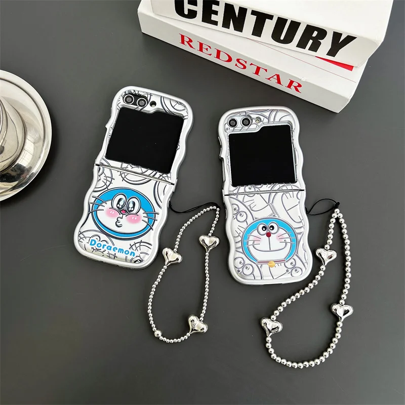 Гальванизированный милый чехол Dingdang Cat для телефона Samsung Galaxy Z Flip 3 Z Flip 4 Z Flip 5, мягкий чехол-накладка из ТПУ для ZFlip5