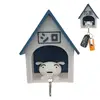 Creative Puppy Keychain Kawaii Dogs Key Hanger With Small House Adhesive Wall Mounted Keychain Hook For Room Home Decoration 4