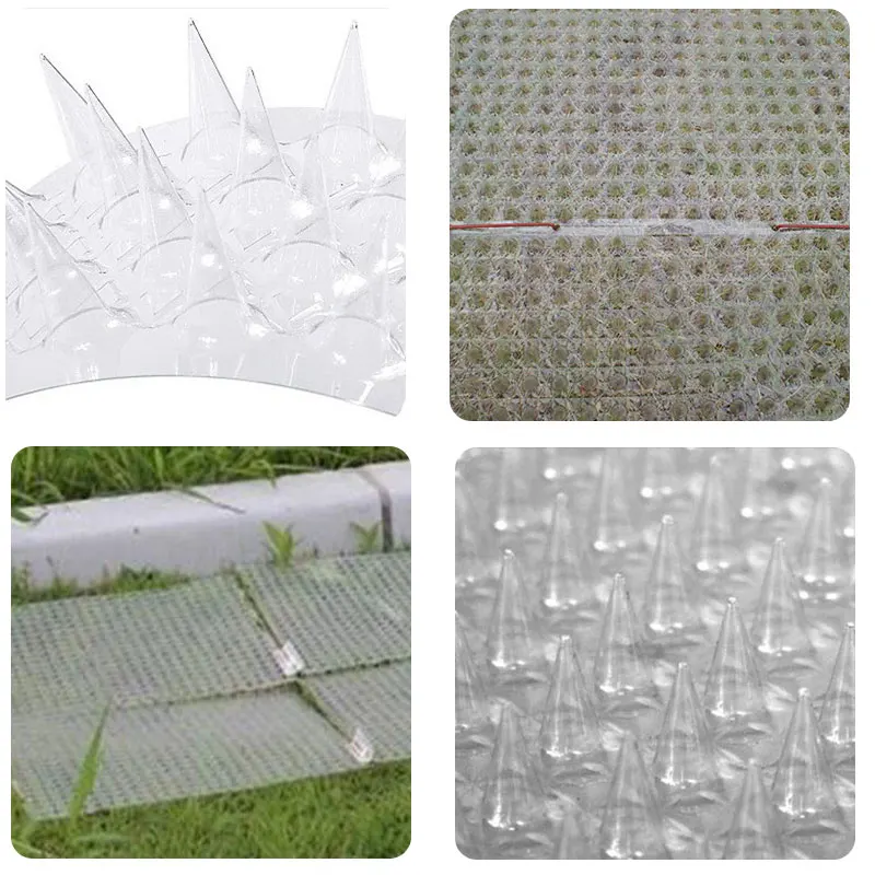 1Pc Fence Wall Spikes Cat Animal Repellent Anti Theft Walls Sheds Stop Plastic Spike Cat Repellent Mat