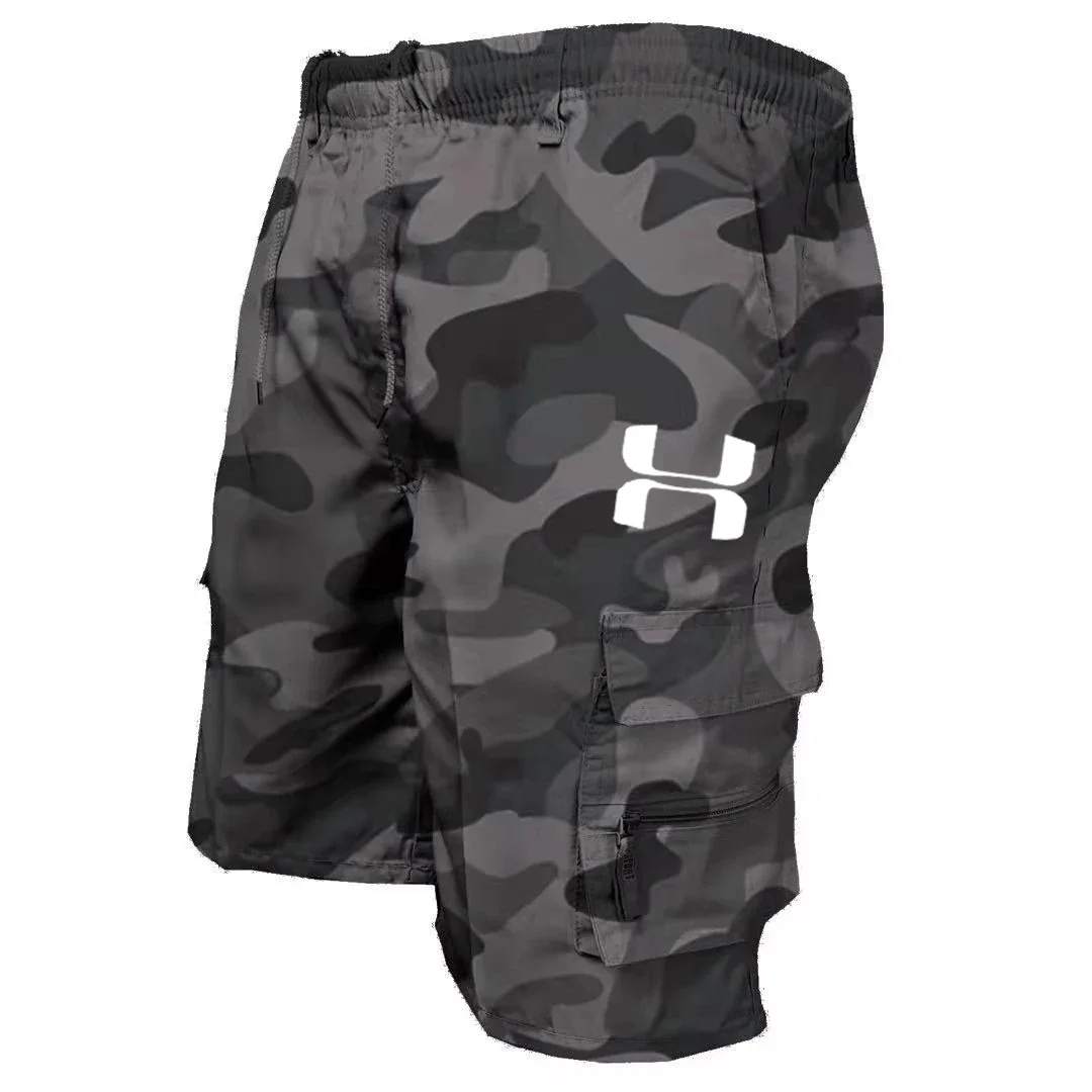 2025 Summer Men Tactical Loose multi-bag elastic waist casual pants Jogging overalls Hiking fitness stylish high quality shorts 5