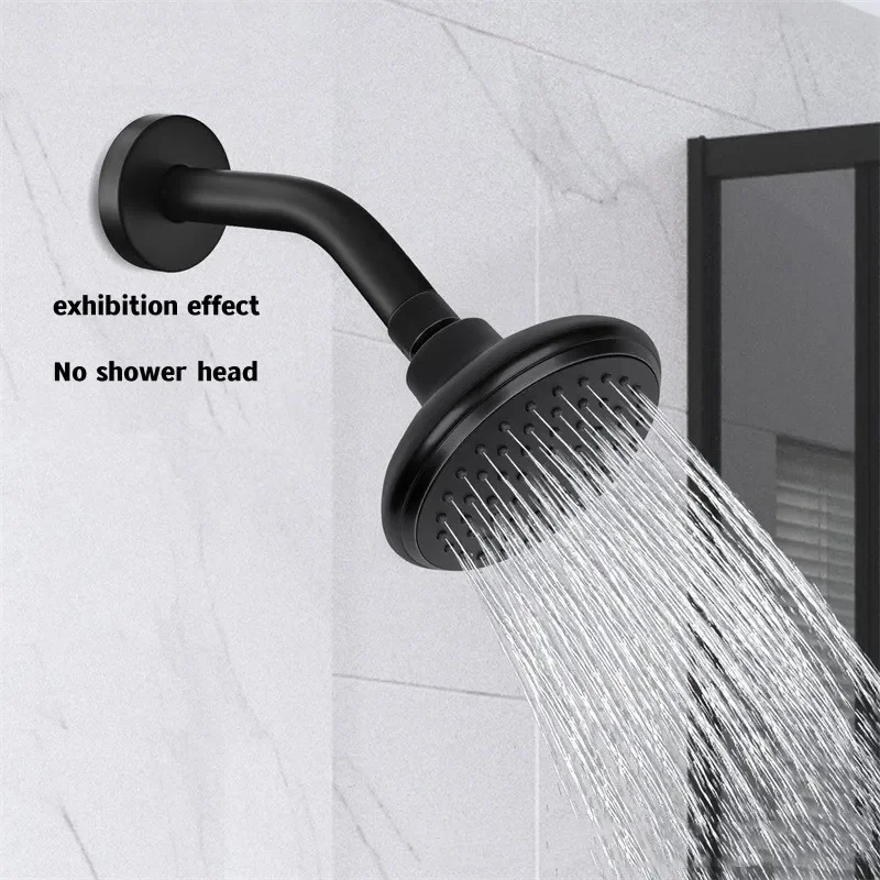 Bathroom Rainfall Water Saving shower head extension arm Shower Arm Wall Mounted Stainless Steel G1/2 Water inlet Tubes Faucet Replacement Parts
