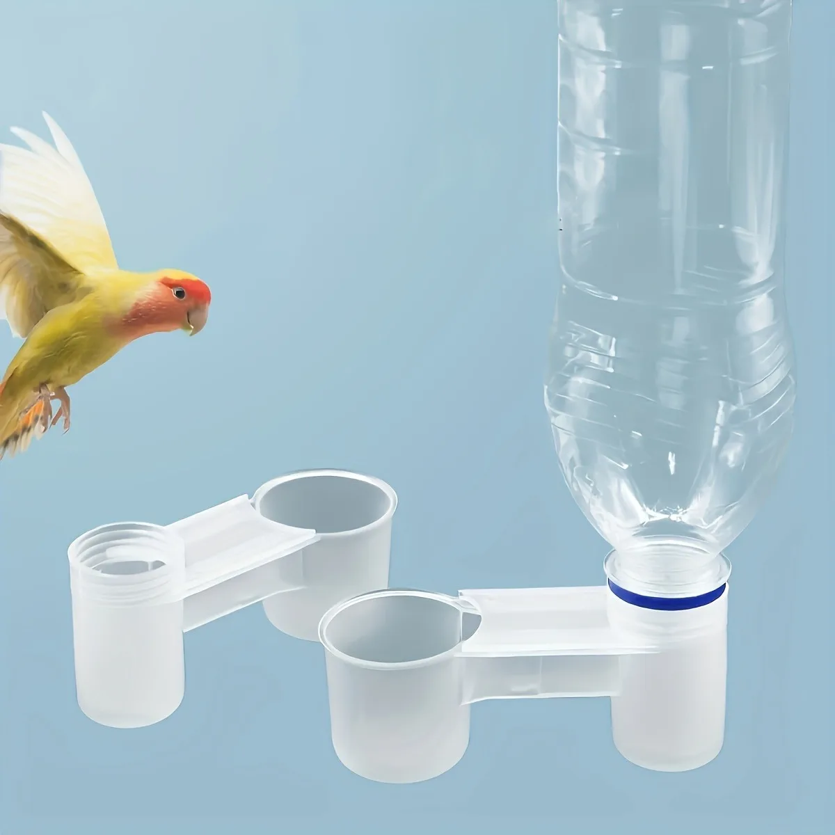 1/5/10 Bird Double Mouth Faucet Automatic Drinking Water Device, No Battery Required
