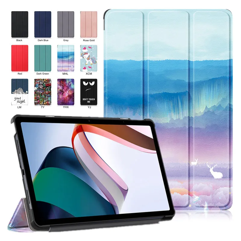 For Xiaomi Redmi Pad Case 10.61 Inch 2022 Cute Kids Painted Folio Flip