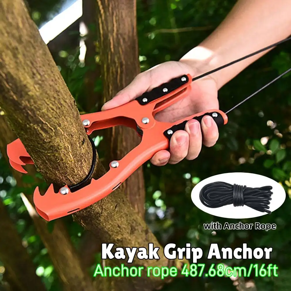 Portable Kayak Brush Anchor with 16ft Paracord 1