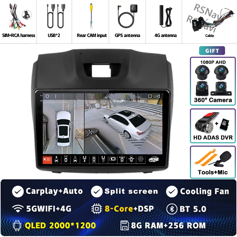 2K 8G-256G 360 DVR