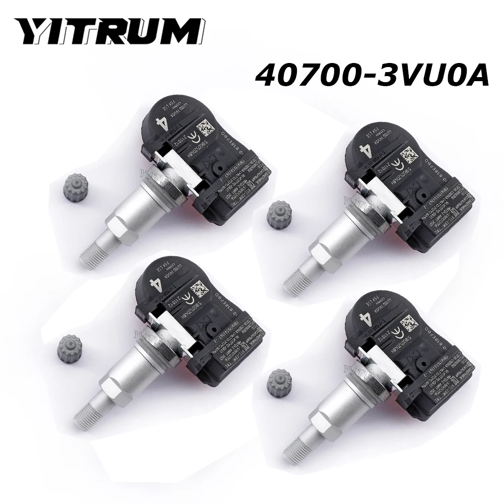 

YITRUM 40700-3VU0A 40700-3VU0B For Infiniti QX50 Nissan Leaf Altima Cube Rogue Micra Sentra Tire Pressure Sensor Car TPMS 433MHz