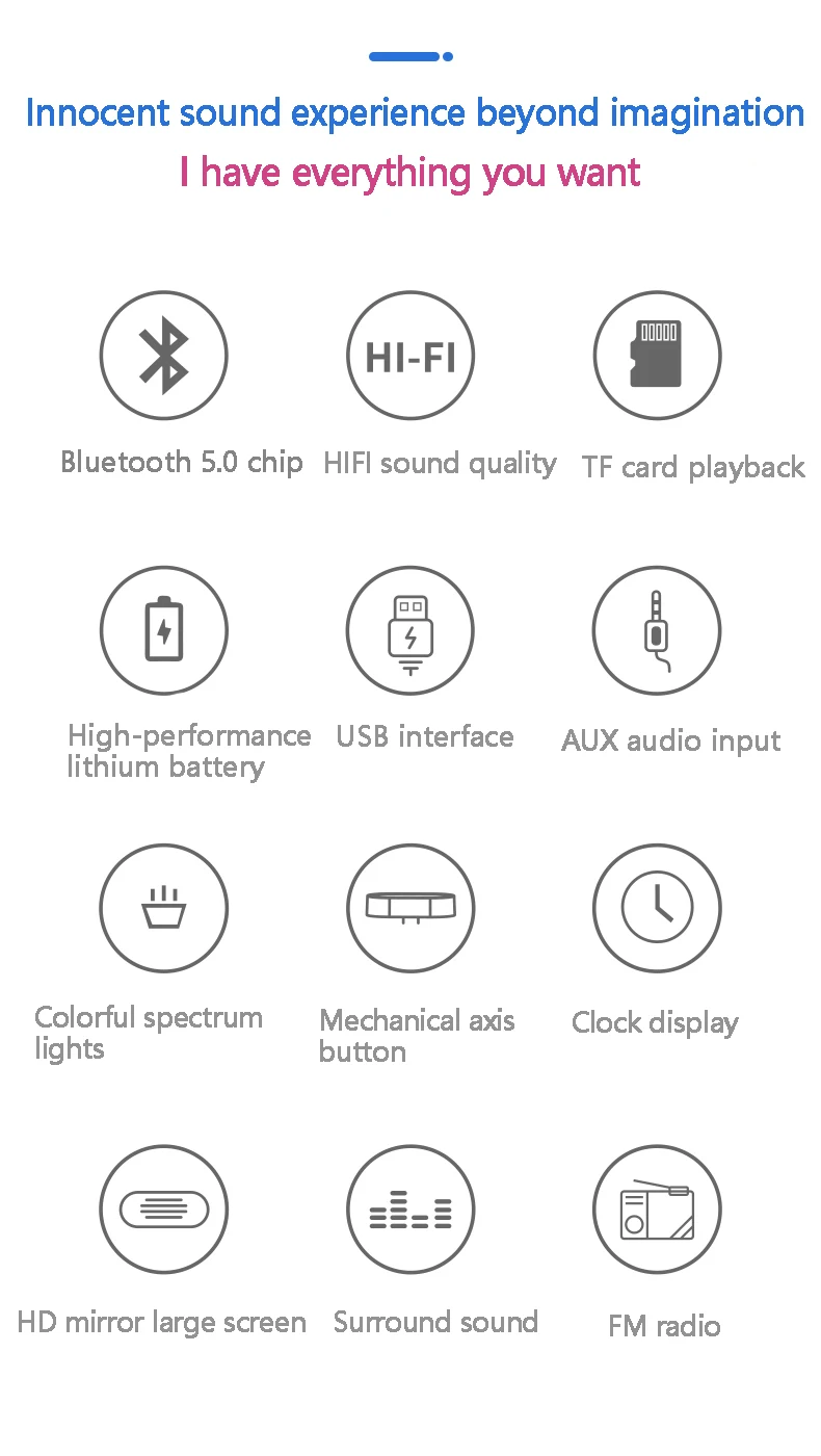 SOAIY SH39 Barra De Sonido Sound Bar BT 