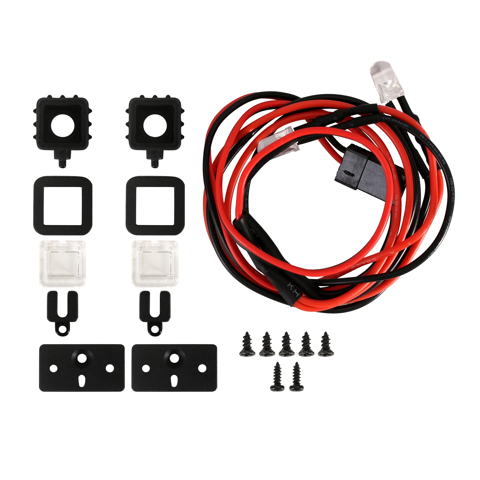 INJORA-  Ʈ, 2LED ,  ƮƮ, 1/10 1/12 1/16 RC  ڵ