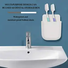  Hole Free Wall Mounted Storage Box Remote Control Storage Kitchen Holder Phone Home Box Box Organize Self-adhesive Mobile Q4o6 