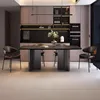 Black Small Chairs Table Centerpiece Design Nordic Modern Kitchen Dining Table Set Restaurant Mesas De Comedor Home Furniture 3