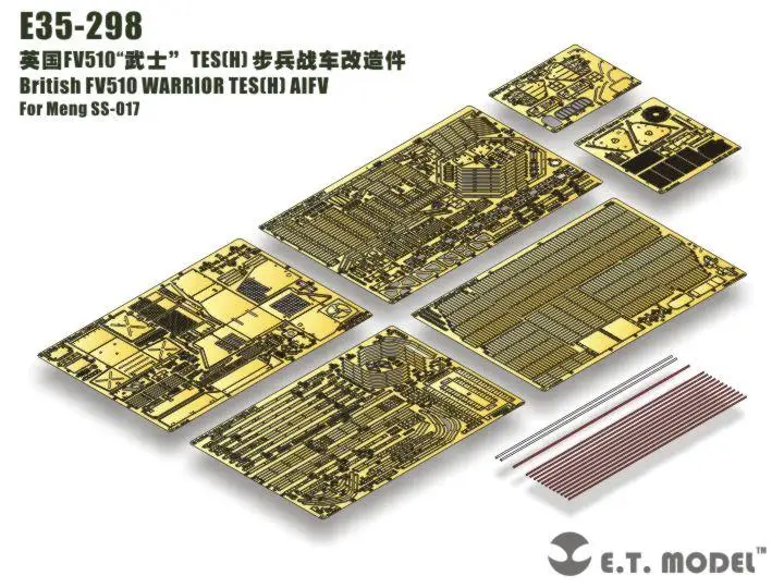 

ET Model 1/35 E35-298 British FV510 WARRIOR TES(H) AIFV Detail Up part