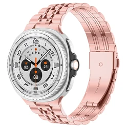 Elegant Stainless Steel Metal Link Bracelet Band Strap - Premium Quality Watch Accessory - Galaxy 8Classic 46mm (Rose Gold)