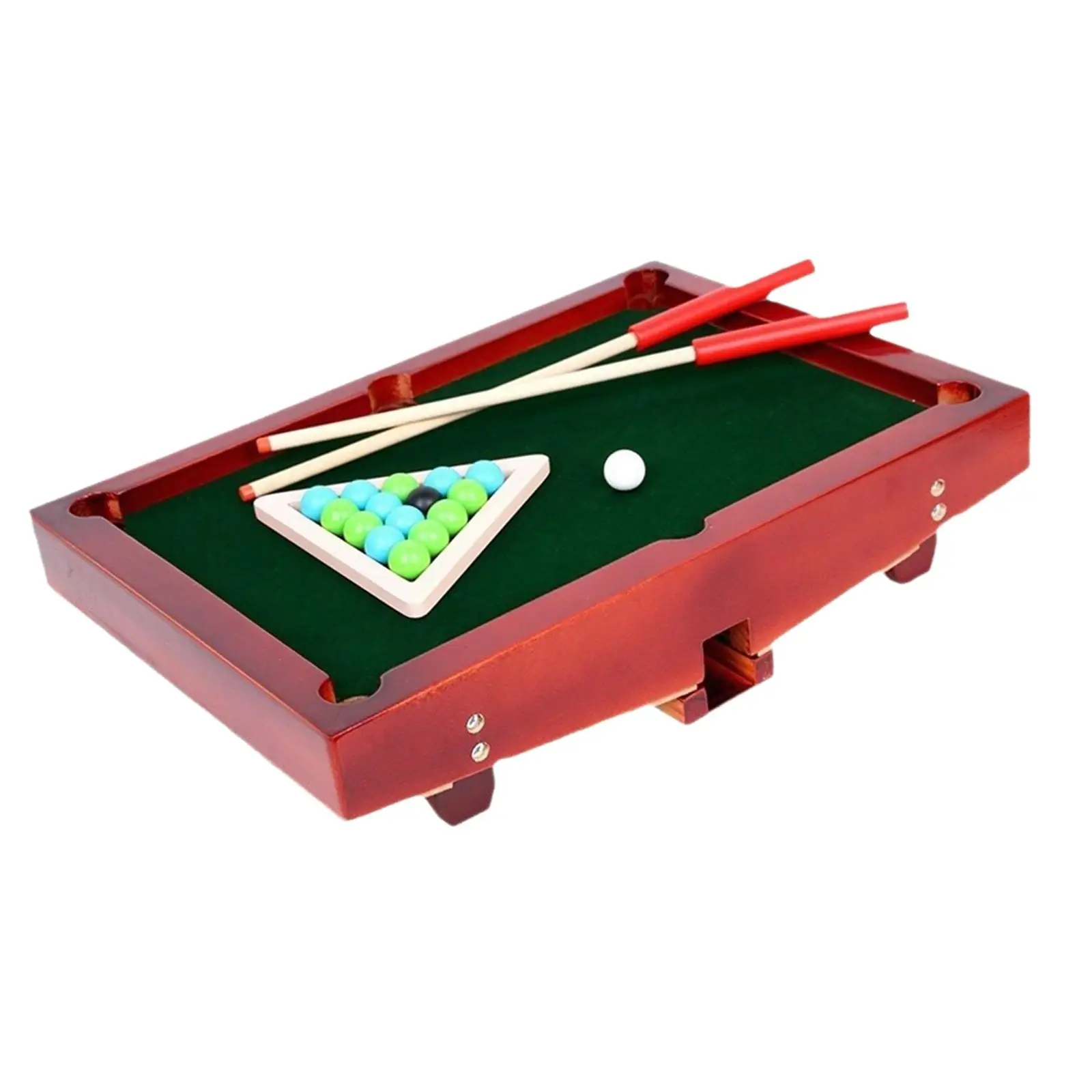 Pool Table Set Desktop Snooker Wood Leisure Kindergarten Household Nursery Mini Tabletop Billiards Game Toy for Children Kids