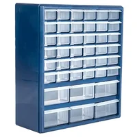 42-Bin Organizer Durable Polypropylene Storage Drawers Hardware Crafts Beads Tools 1