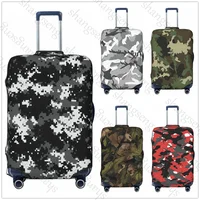 camouflage Thick Elastic Luggage Protective Cover Zipper Suit For 18-32in Bag Suitcase Covers Trolley Cover Travel 1