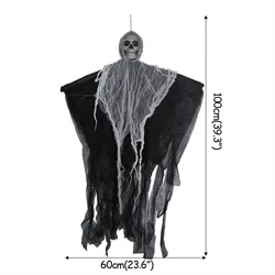 Spooky Hanging Skull Ghost Ornament (Style)