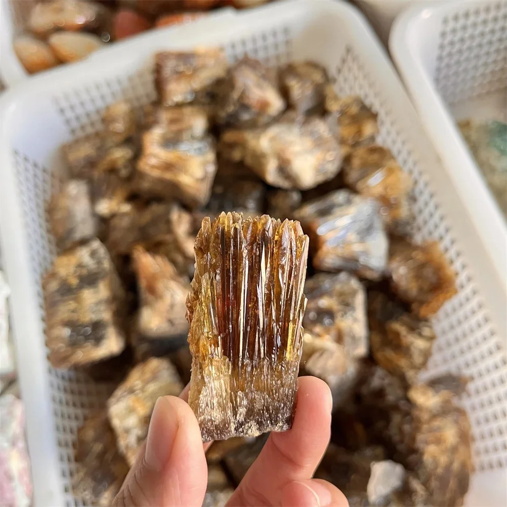 Natural Amber Calcite 5