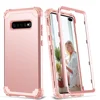 For Samsung Galaxy S10 S10 Plus Phone Cases,Hard PC+Soft Silicone 3-Layers Hybrid Full-Body Protect Popular Phone Shells Covers 1
