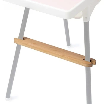 Seggiolone per bambini Poggiapiedi in legno di bambù naturale Poggiapiedi per seggiolone stabile antiscivolo Accessori per bambini Roba per bambini