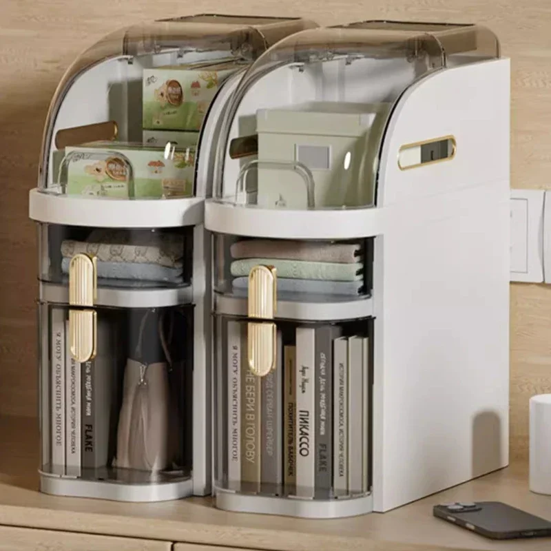 

Kitchen Plastic Storage Rack 18cm Narrow Cabinet Storage Shelf Drawers Closet Bathroom Organizer with Transparent cover
