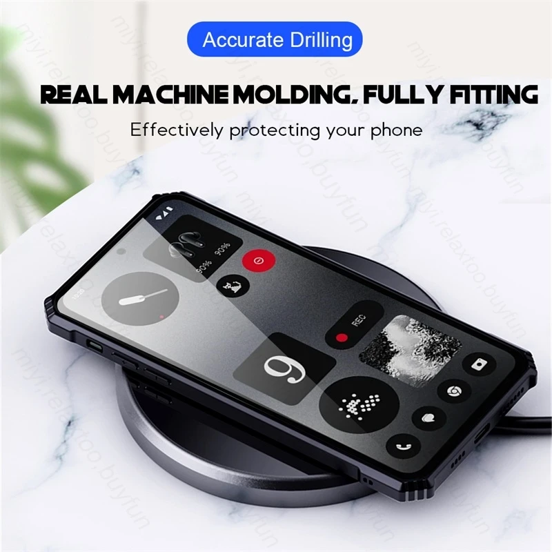 Phone Case Camera Lens Protector Case Camera Protector Case Phone Protector Cover Plastic Casing Camera Lens Case For Nothing CMF Phone 1 5G Case Airbag Anti-knock Camera Protective Cover Clear Acrylic Shell