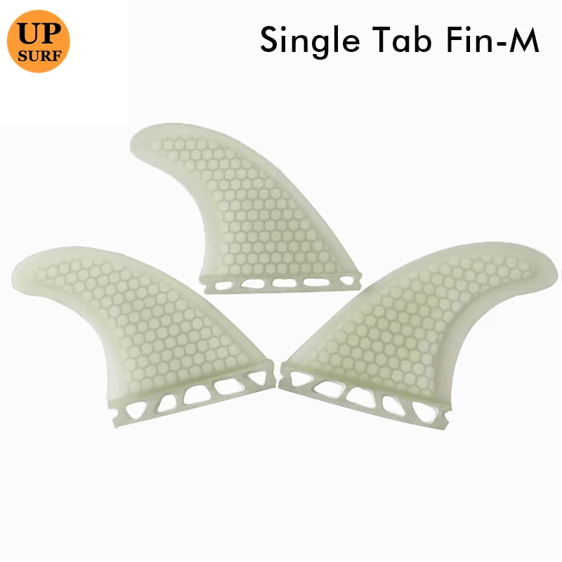 Single Tabs M Fin yellow Honeycomb Surfboard Fins Single Tabs Fibreglass Fins Surf Quilhas Paddle Board