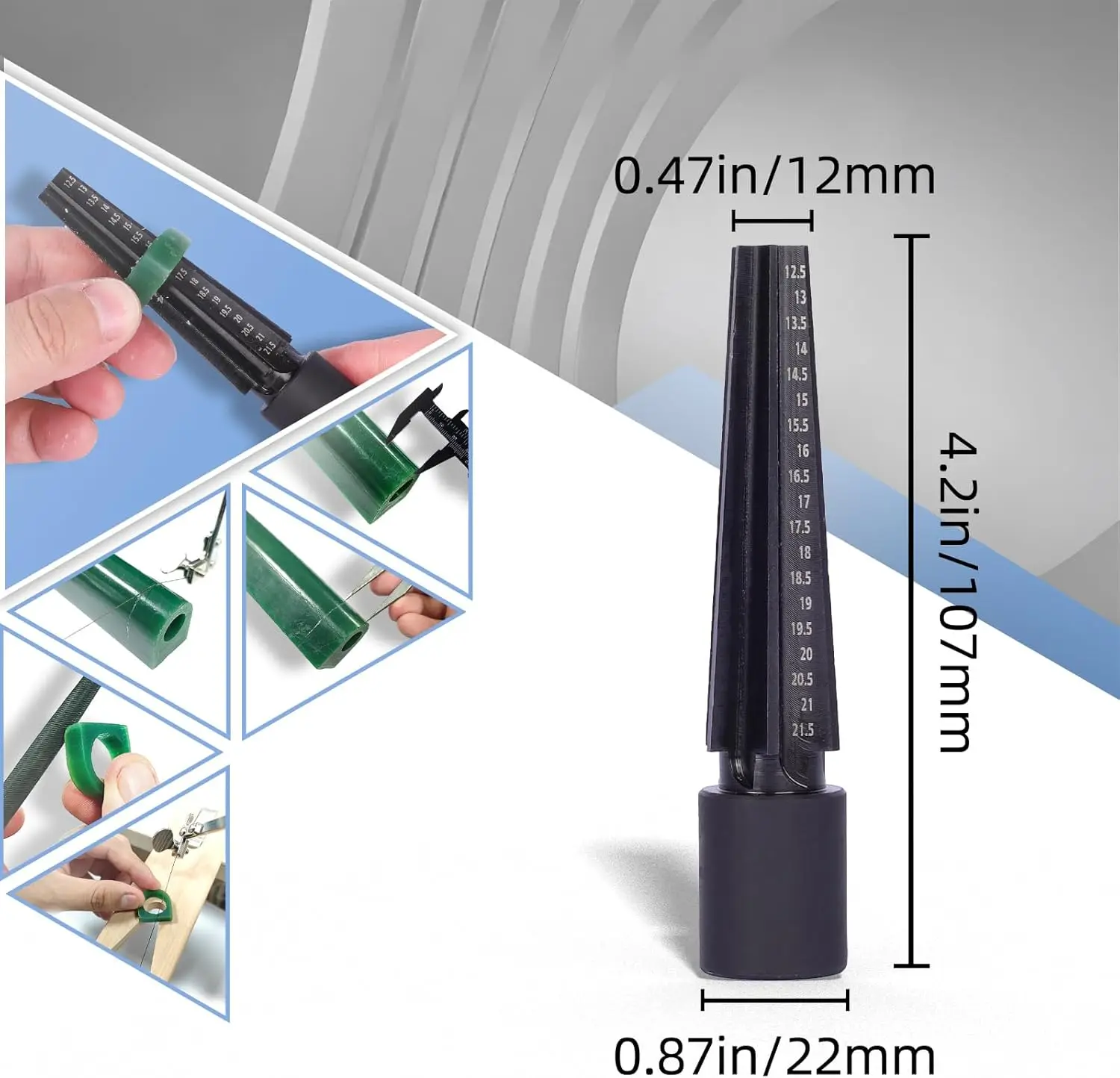 완벽한 왁스 링 제작 키트, 조각 도구, 튜브 몰드, 링 톱날, 사이저 및 보석 주조 용품