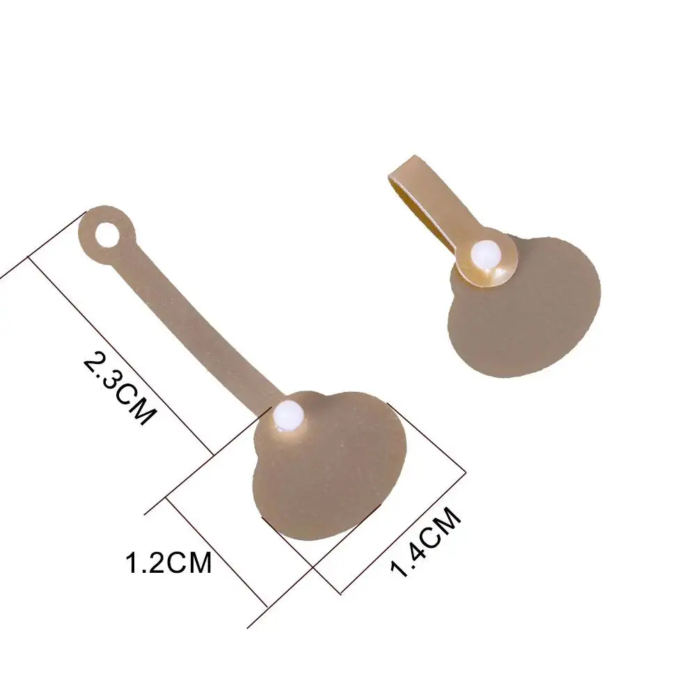 PVC 골든 화이트 스냅 패스너 링 태그, 쥬얼리 태그 목걸이 포장 라벨 플라스틱 선물 행택 비닐 버튼 클립 잠금장치