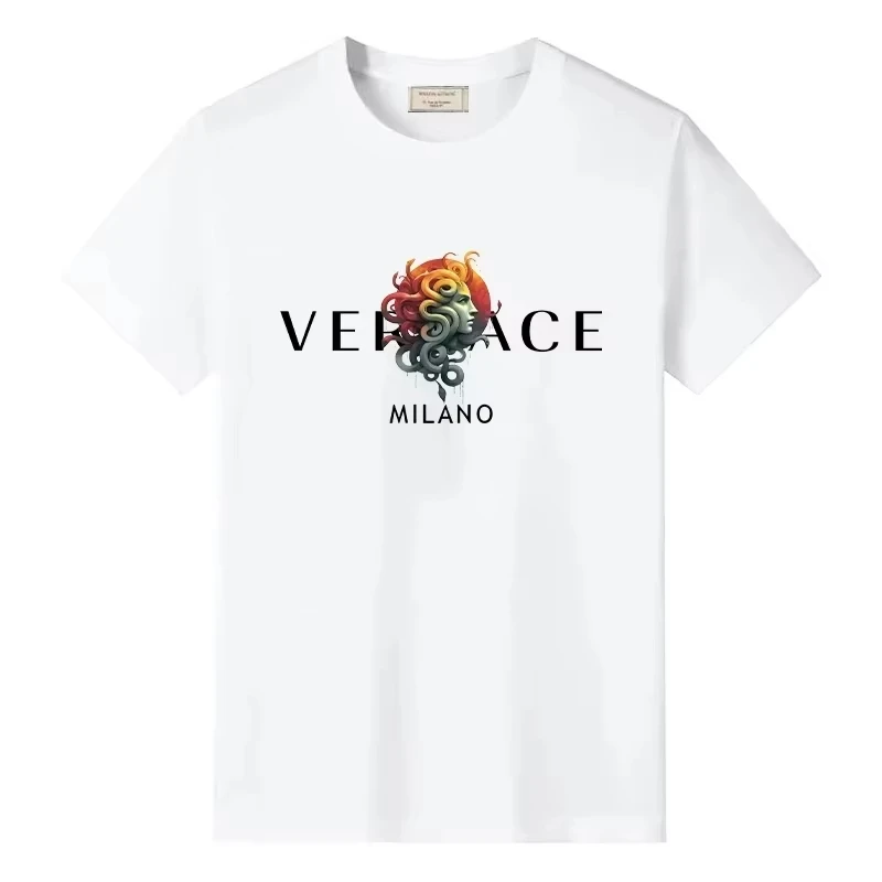 2026 Printed Women‘s T-shirts Short Sleeved Vintage Trendy Tees New Designer Clothing Casual Cotton Tee Shirt for Ma