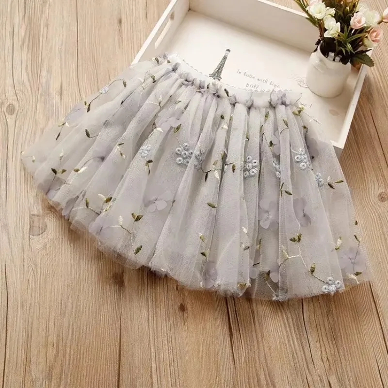 Baby Girls Skirt Toddler Kids Fluffy Dancing Skirts Gauze Short Dress Children's Fashion Party Costume Clothing