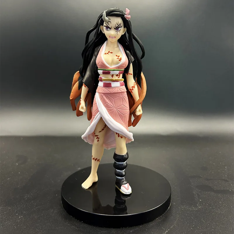 thumbnail image 1 of Figura de anime Demon Slayer Kimetsu No Yaiba Kamado Nezuko, estatua de colección, modelo de adorno, figura de acción de PVC, juguetes para niños, regalo, 1 of 5