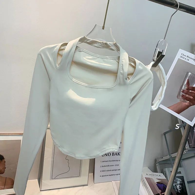 Yoga Top Yoga Shirt Sports Shirt Inside Padding Long Sleeve Yoga Clothes for Women Training Running Sexy Elastic Sports Blouses