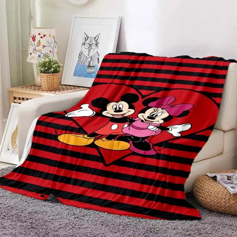 thumbnail image 1 of Manta ligera con estampado de Mickey Minnie de Disney para sala de estar, dormitorio, habitación de los niños, manta cálida, regalo de Navidad, 1 of 5