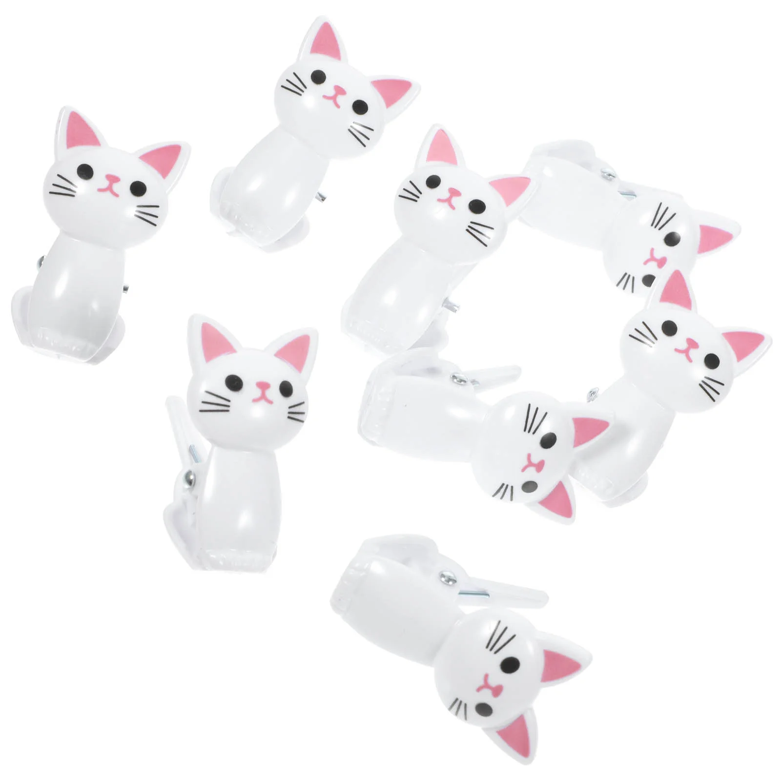 

Food Bag Clips Plastic Sealing Clips Cat Design Snack Bag Clips Cute Chip Clips Bread Bags Clamps Airtight Seal Food Storage