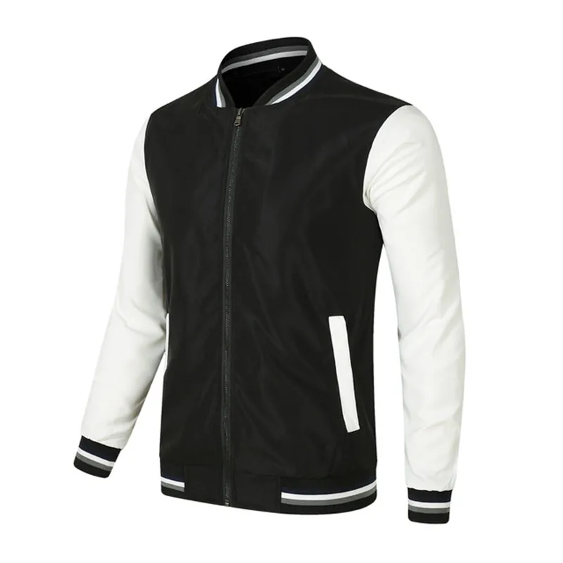 Giubbotto Bomber da Baseball Varsity di alta qualità abbigliamento sportivo cappotto Patchwork Plus Size cappotti College Unisex abbigliamento da allenamento primavera