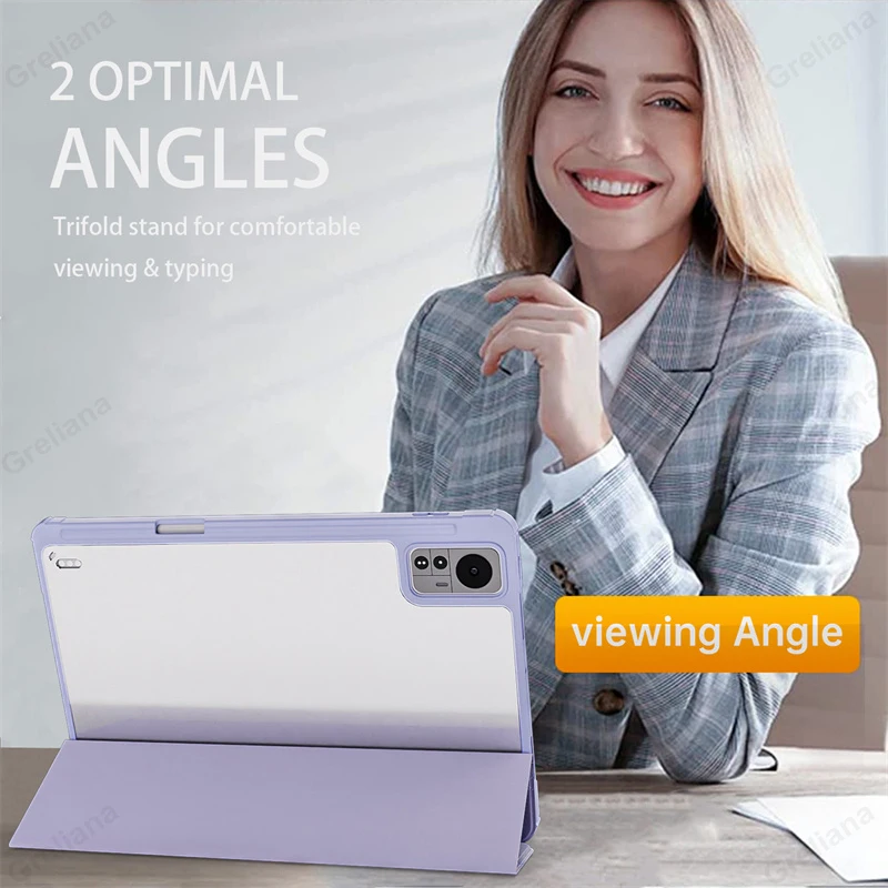 Elegant Protective Tablet Cover with Auto Wake/Sleep and Built-in Pencil Holder