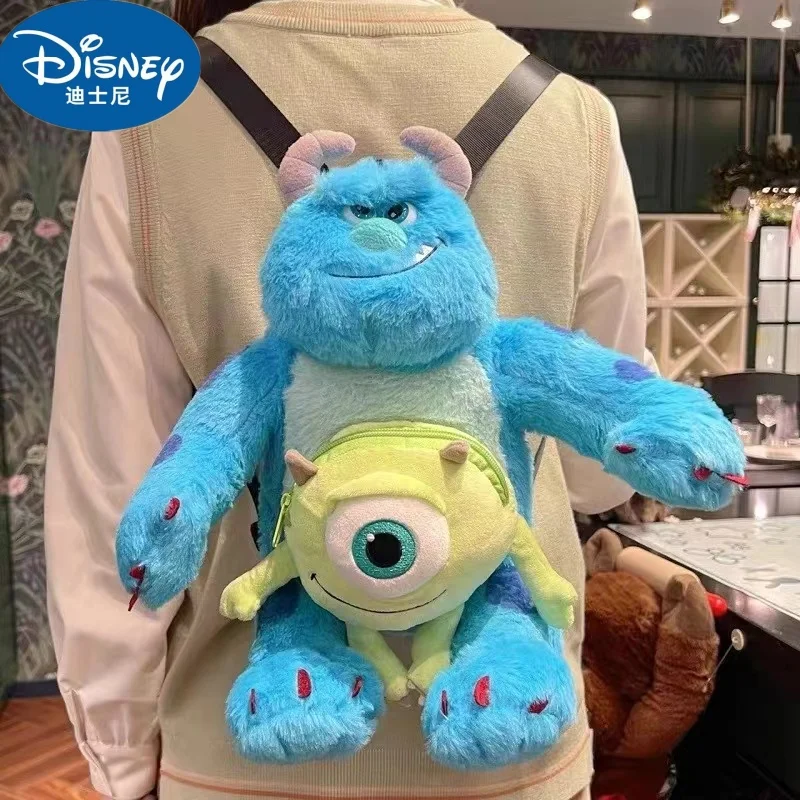 

Новинка, рюкзак из плюшевой куклы Disney, рюкзак в виде монстра, рюкзак для университета, мультяшная милая плюшевая кукла, модный рюкзак, праздничный подарок