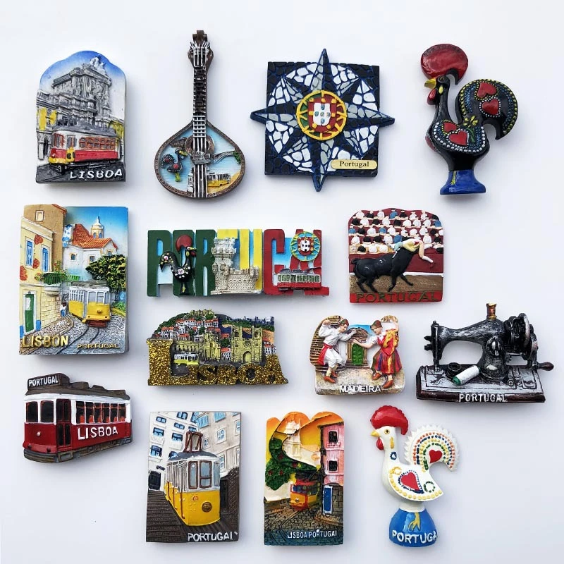 Lisbon Tourism Souvenir Crafts Resin Painted Refrigerator AliExpress