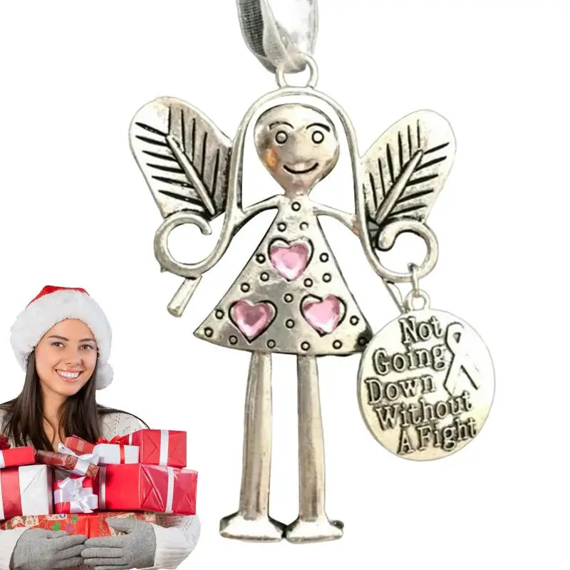 

Christmas Angel Ornaments Friendship Pendant Holiday Decor Crazy Beautiful Friends Forever Metal Pendants Guardian Angel Home