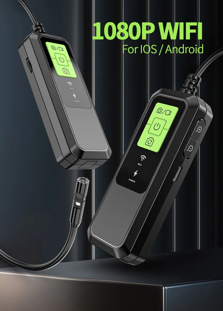 Se290054a49c84529a4f74f68858a394br Wireless Endoscope 1080P Single and Dual Lens WiFi Borescope Inspection Camera Waterproof Snake Pipe Camera For Android IOS Mallzona