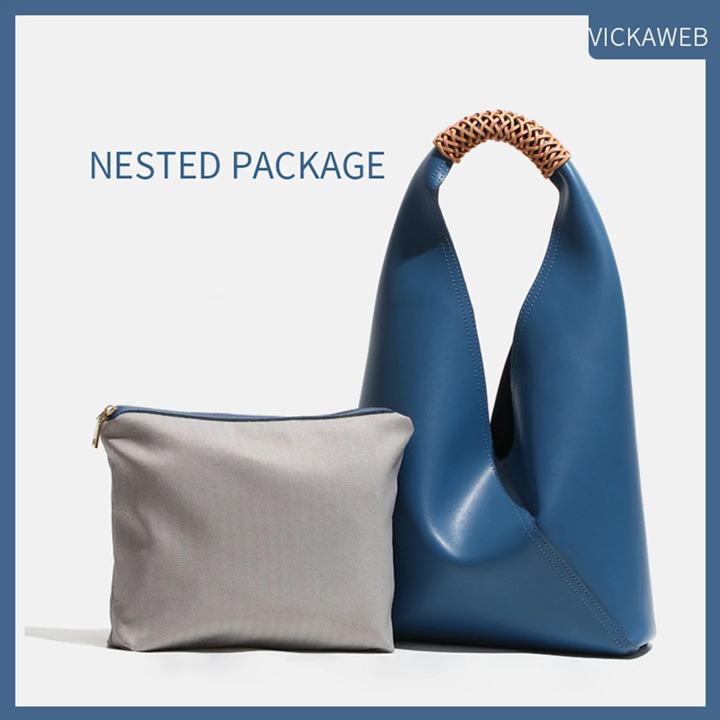 Borse a Spalla da Donna in Vera Pelle 100%, Borsa a Secchiello Femminile alla Moda, Shopper di Design, Borse a Mano di Marca Trendy - immagine 4