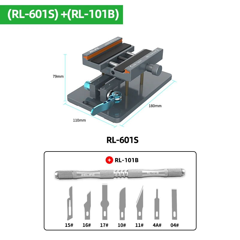 Relife RL-601SL Anti-slip Rotating Universal Fixture Clamp Holder Easy Quick Remove The Back Cover Glass for Mobile Phone mobile phone clamp
