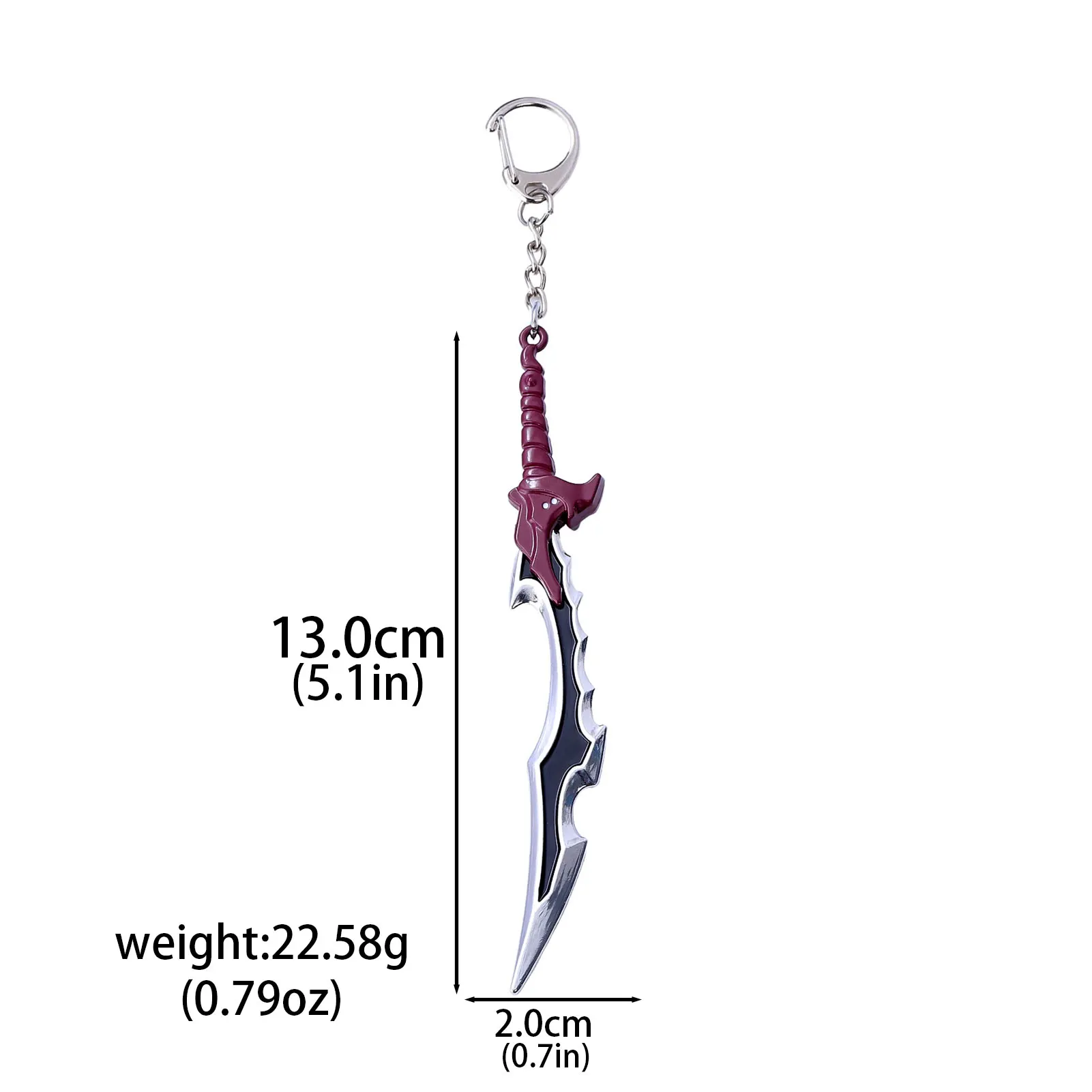 Anime Solo Leveling Personalized Keychain Pendant Sung Jin woo Yoo Jin ho Short Blade weapon Keyring Cosplay Props Gift Jewelry