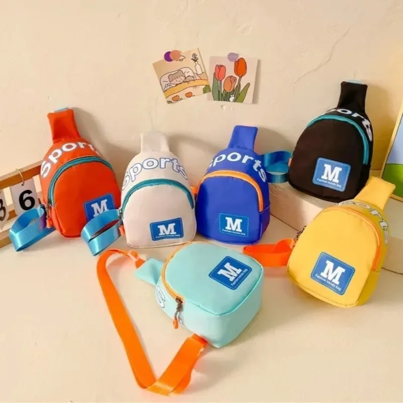Mini Cute Letter Printed Boys Girls Shoulder Bag Fashion Kids Backpack Kindergarten Preschool Students Travel Messenger Bags