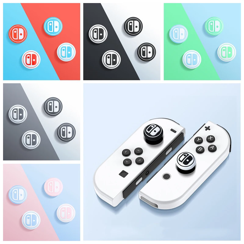 4 X Switch Joystick Cover Thumb Stick Grip Cap Accessory For Nintendo