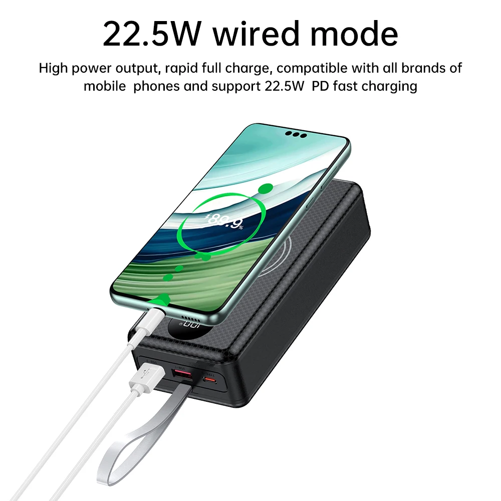 Custodia per banca di potere fai-da-te 16x18650 QC3.0/0C2.0/AFC/FCP/SCP 22,5 W + 15 W Micro USB tipo C 22,5 W ricarica rapida per telefoni cellulari - Image 4